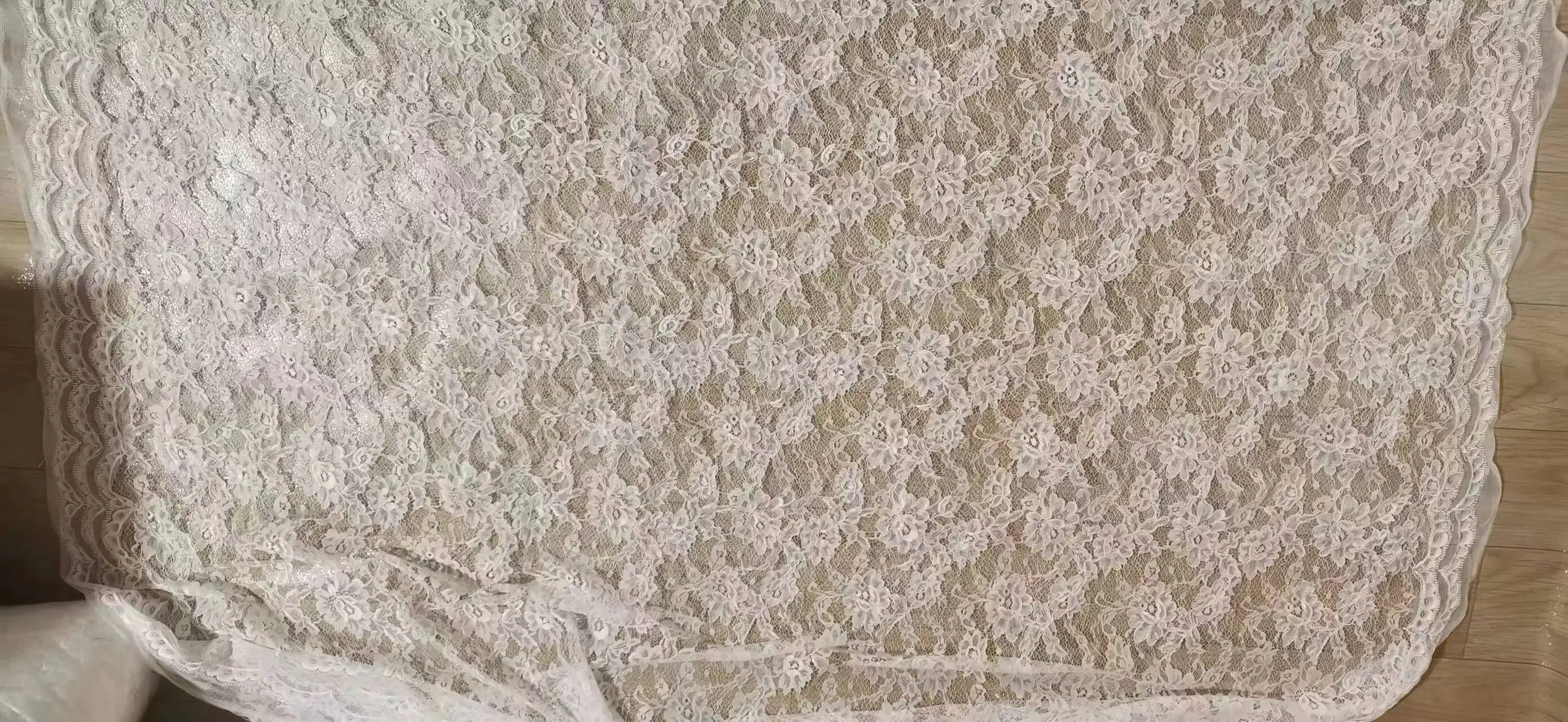 Corded Lace Fabric for Wedding Dress