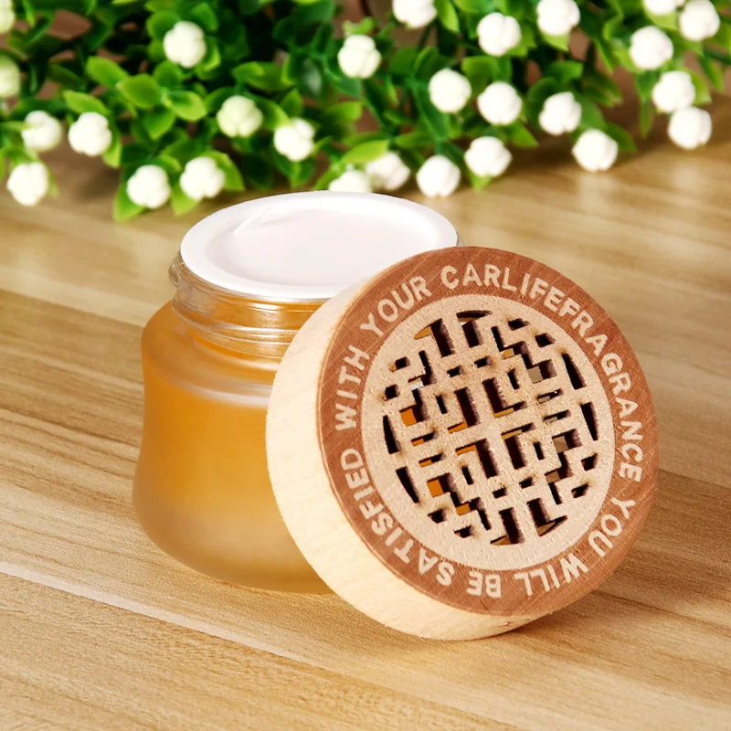 Portable dashboard car vehicle fragrance air freshener gel aromatherapy perfume gel