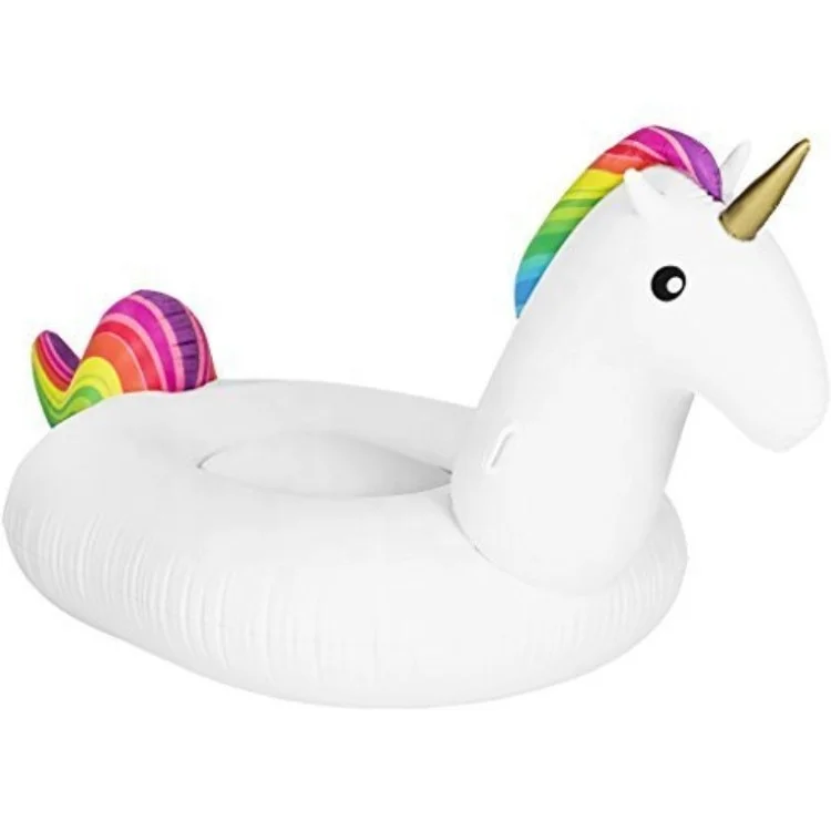 wholesale swimming pool customize logo inflatable floating water toys top quality ride on beach Inflatable unicorn