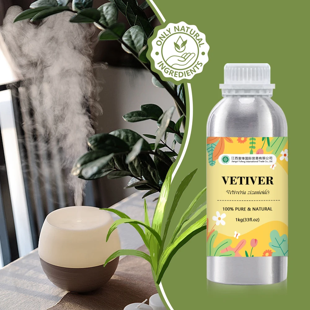 Crude Vetiver Essential Oil Organic For Perfume - 100% Pure Natural Indonesia Vetiveria zizanioides Steam Distilled | Bulk,1kg