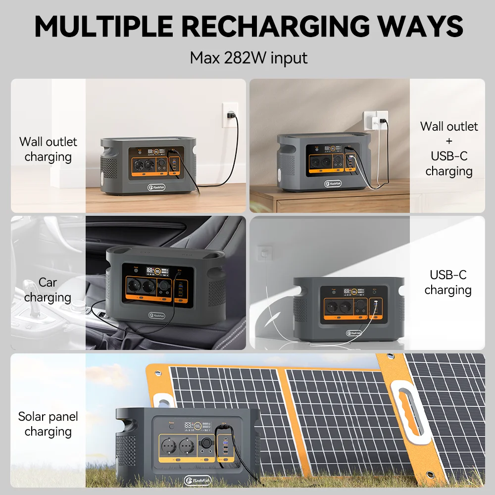 1200 Вт беспроводной Power Bank лучшая Южноафриканская вилка перезаряжаемая 2000 солнечный генератор Lifepo4 Мини Портативная электростанция