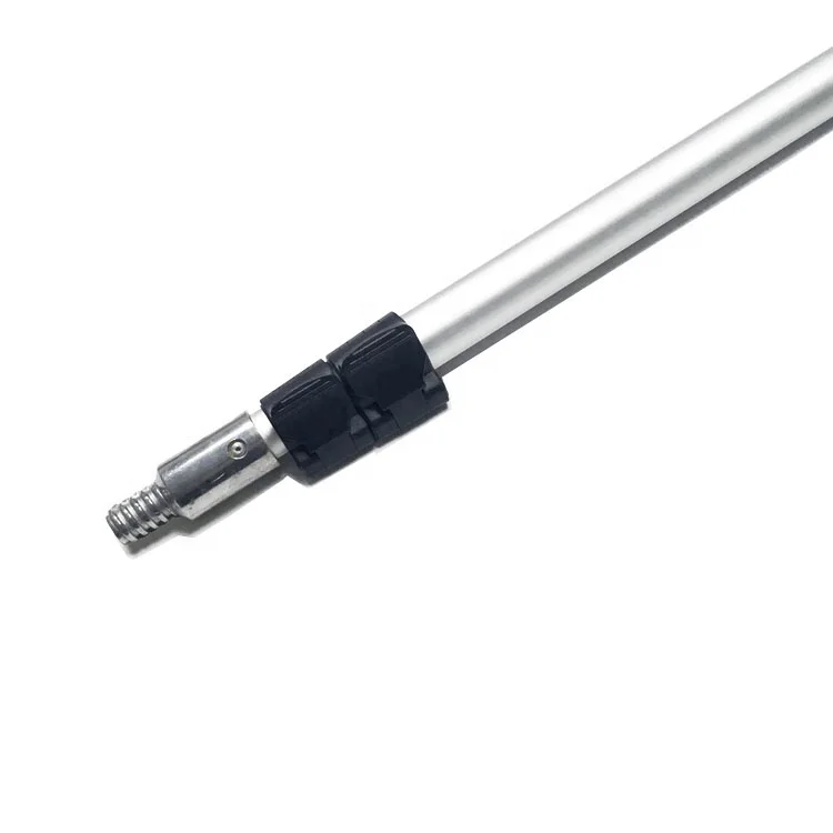 Height adjustable 3 sections ceiling cleaning brush extension pole with light weight telescopic pole