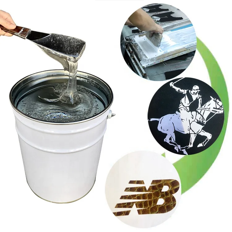 Made in China liquid matte silicone ink for clothing trademark pattern screen printing/silicone embossing printing