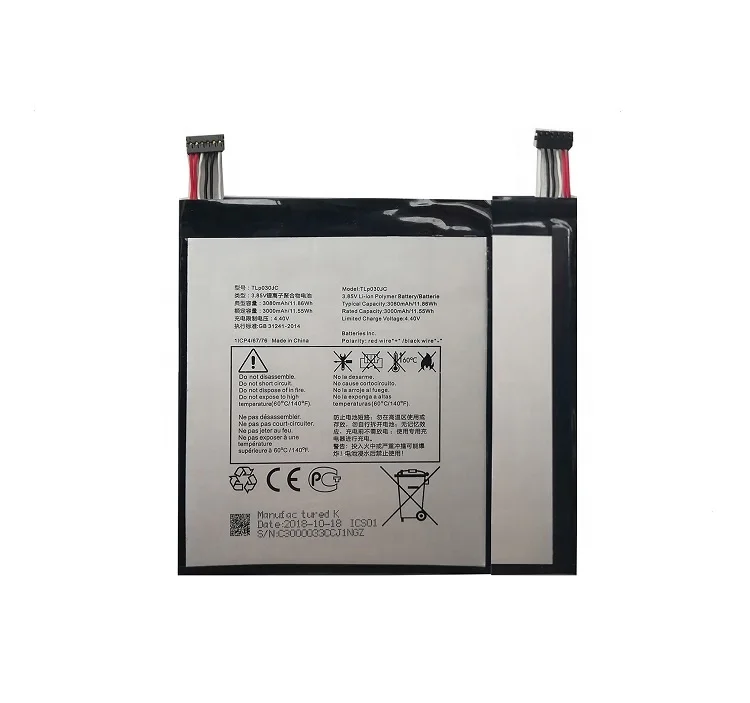 DCTENONE TLp030JC 3080mAh Phone Battery For Alcatel AL- 9008 A3 XL+Tool
