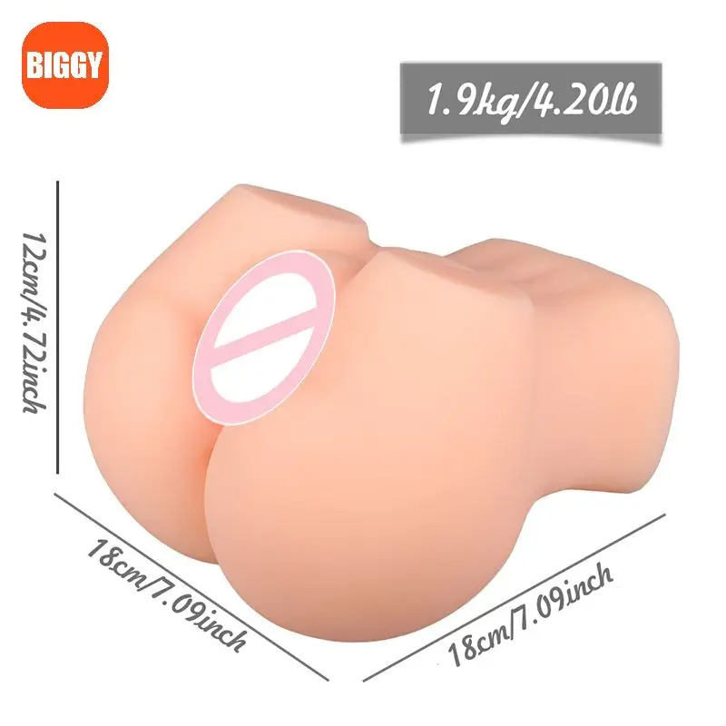 4.30LB Woman Ass Sexy Toys Artificial Vagina Rubber Pussy For Men Male Masturbator Vagina Anal Big Fat Ass
