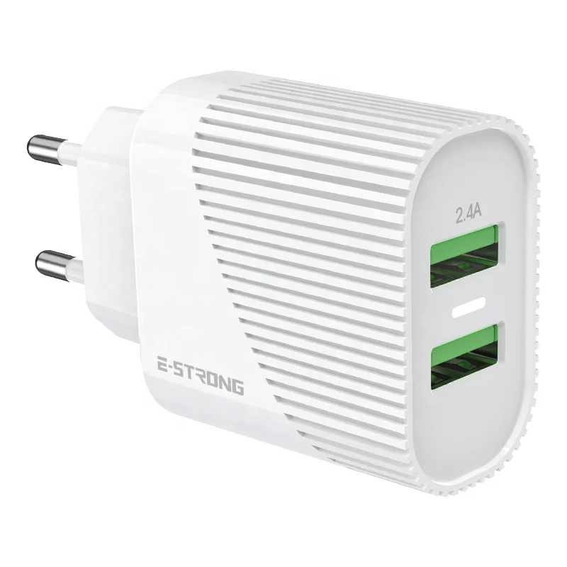 OEM mobile charger adapter for android 2.4A dual usb ports mobile phones fast charging android chargers