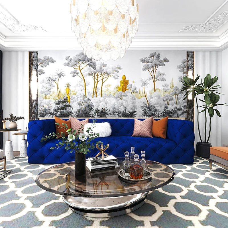 OKL31118 ItalianTextile for Sofa Cover Upholstery Wholesale Furniture Turkish Fabric Luxury Tricot Velvet Fabric Plain Frees