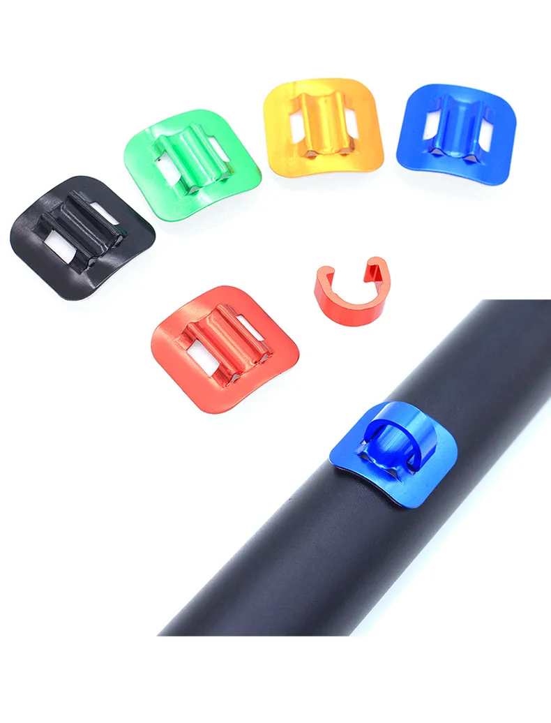 RANAGO 6061 Aluminum Alloy MTB Road Bike Brake Gear Shift Cable Guider Wire tubing Clamp Outdoor BMX Cycling Bicycle Cable Clips