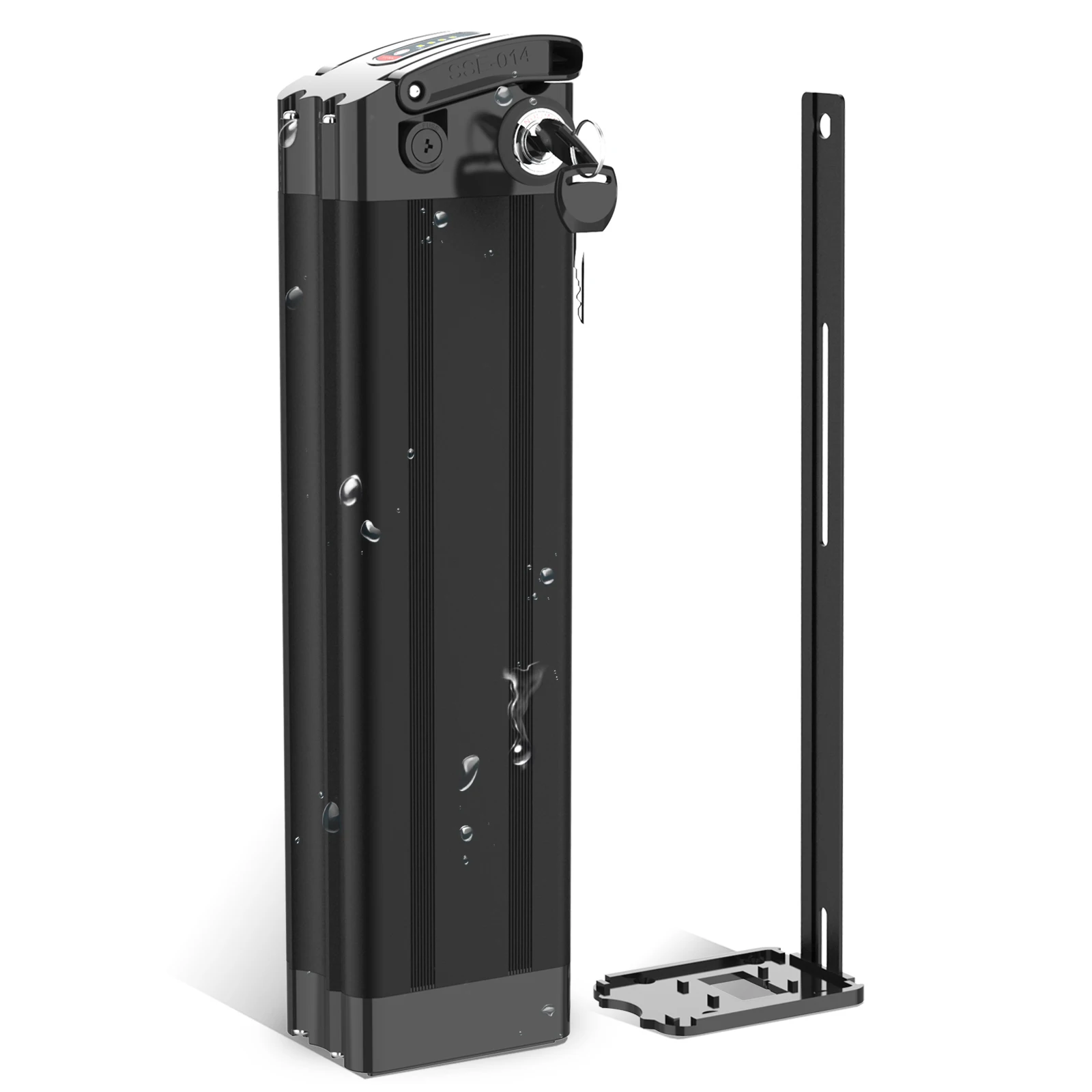 48V13Ah 36V15Ah US in Stock Silver Fish Rechargeable batteries Lithium ion Ebike Battery with 30A BMS  Battery Pack