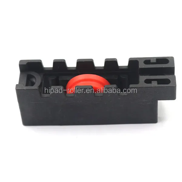 Black plastic window wheel with iron sleeve nylon material door and window pulley sliding door screen pulley
