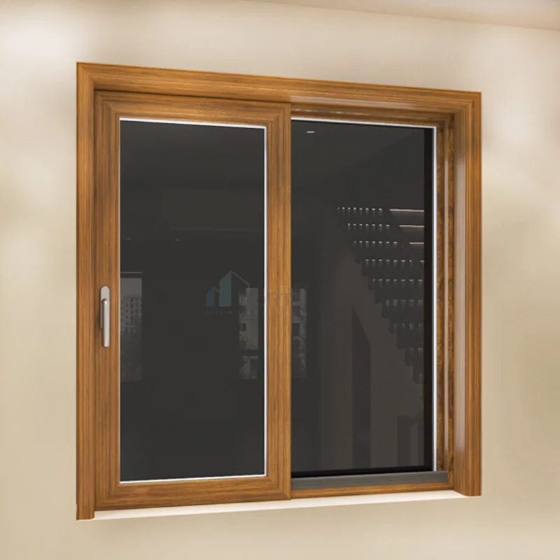 American style Vinyl sliding window with screen