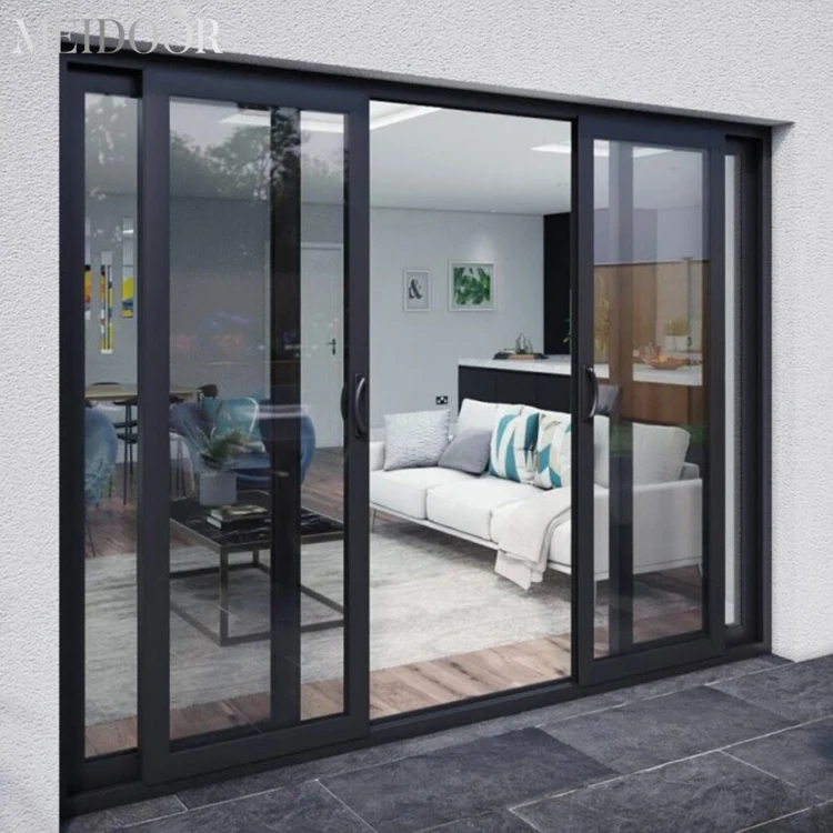 Wholesale Aluminum Alloy Tempered Double Insulated Heat Insulation Balcony Automatic Sliding Door System