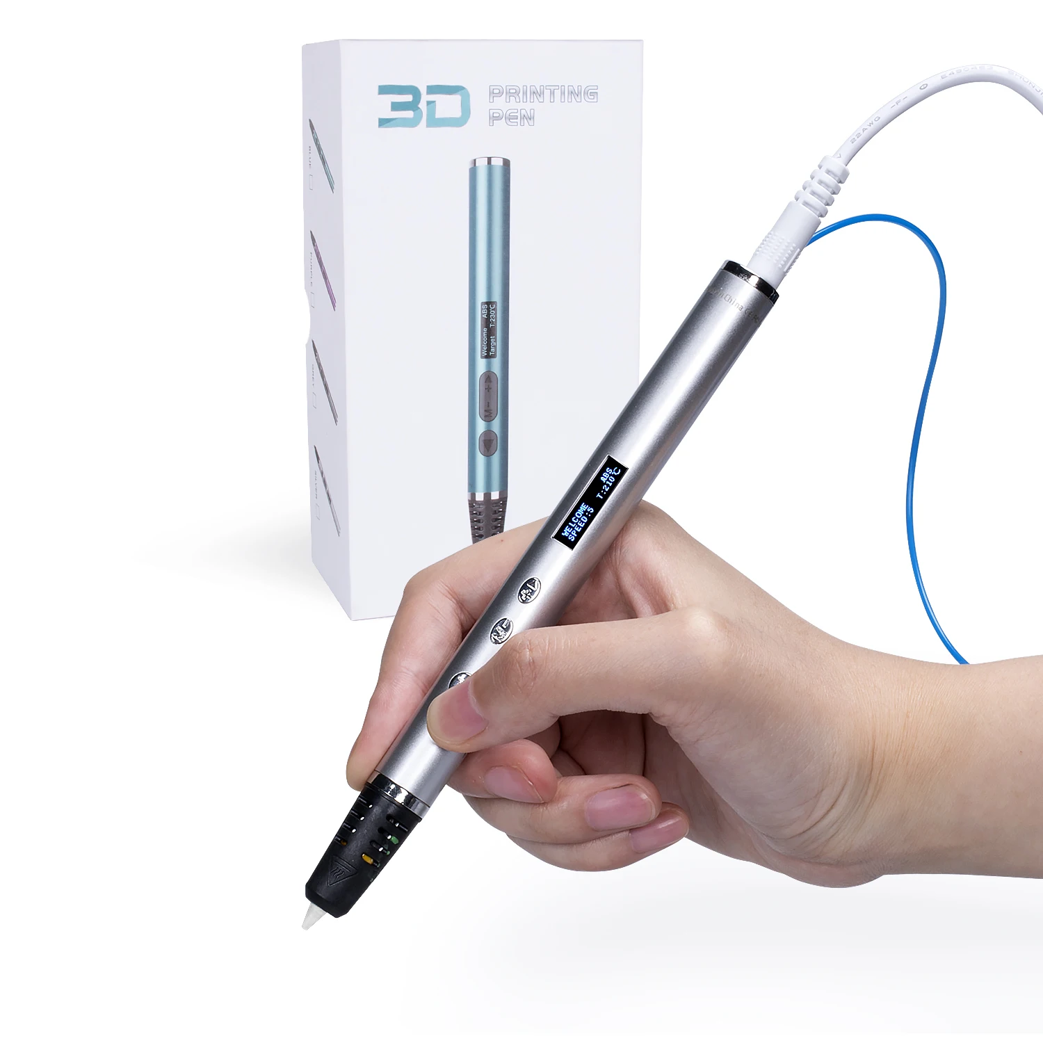 New arrival JER RP1000 factory price metal housing drawing pen pena cetak 3d pens for kids and adults gifts for kids