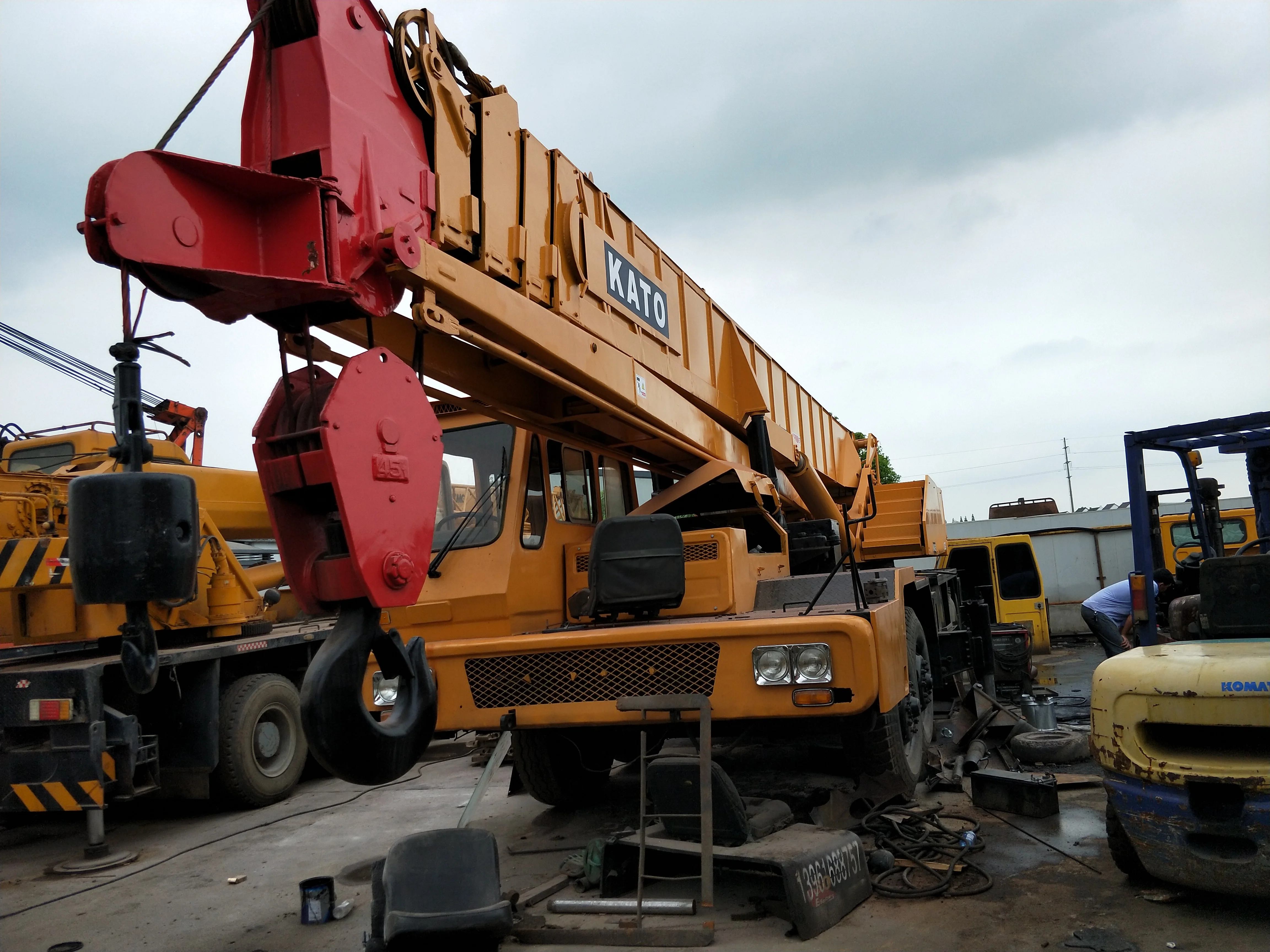 Один из лучших брендов Японии Kato 45 тонн NK450E б/у кран для грузовиков на продажу