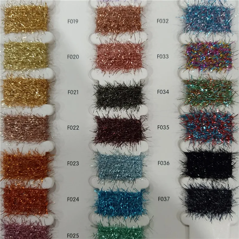 Nylon feather yarn for knitting 1/8nm nylon metallic blend yarn fancy knitting yarn