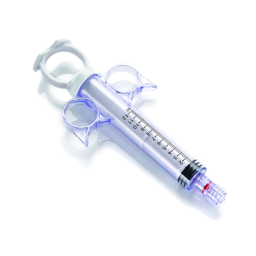 Disposable 12ml plastic medical dose-control injection syringe