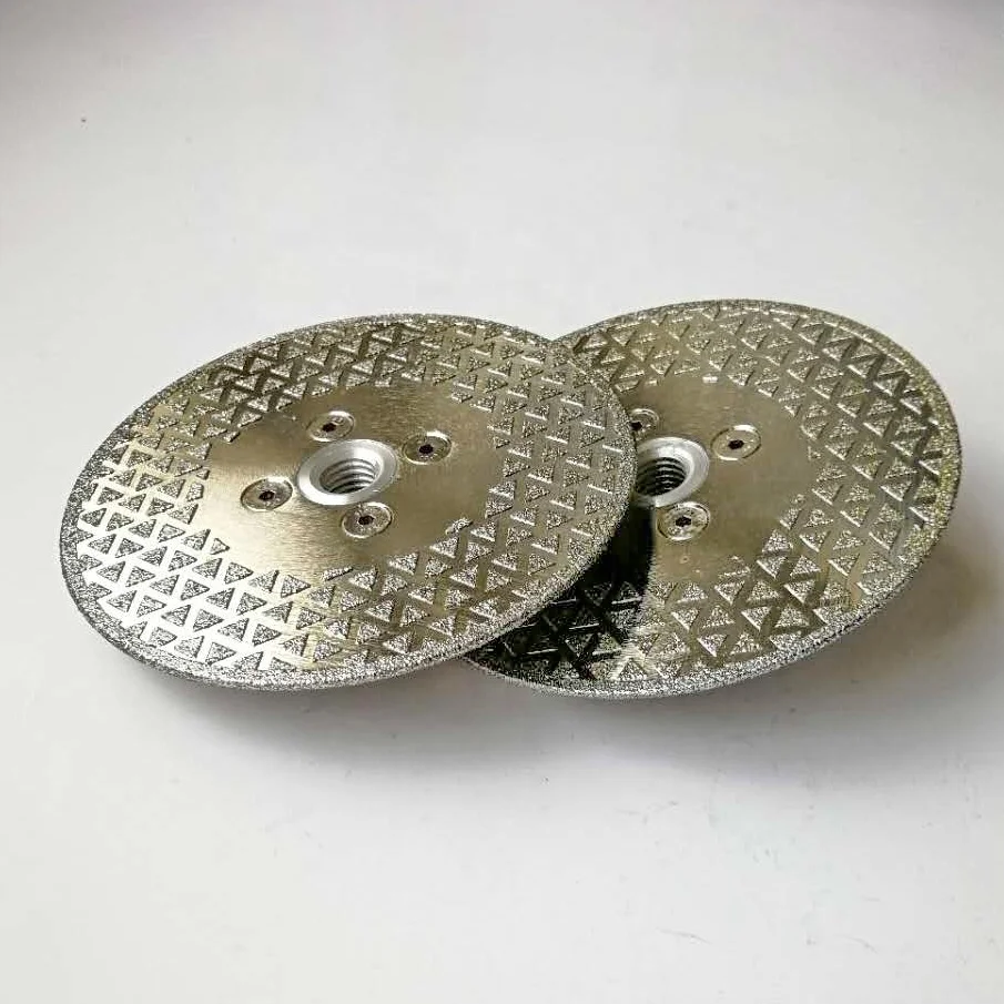 
double side triangle shape blade electroplated Diamond Saw Blade cutting disc grinding wheel 
