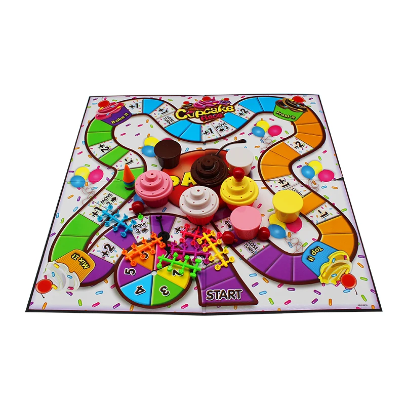High quality custom puzzle  indoor game token and cards CMYK printing for children