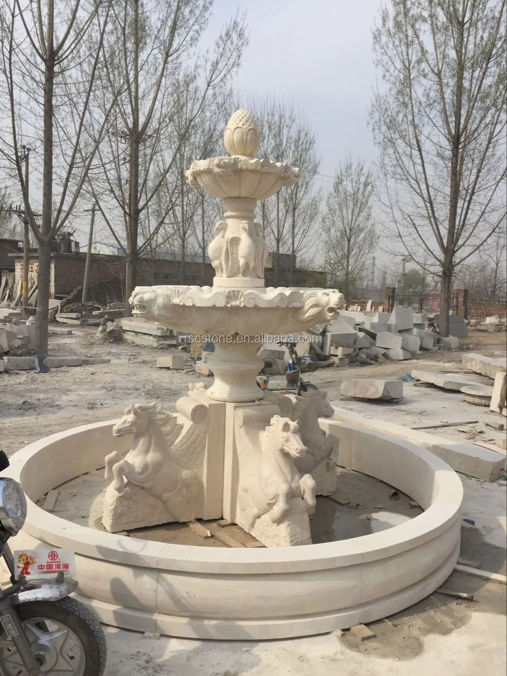 natural stone garden fountain outdoor