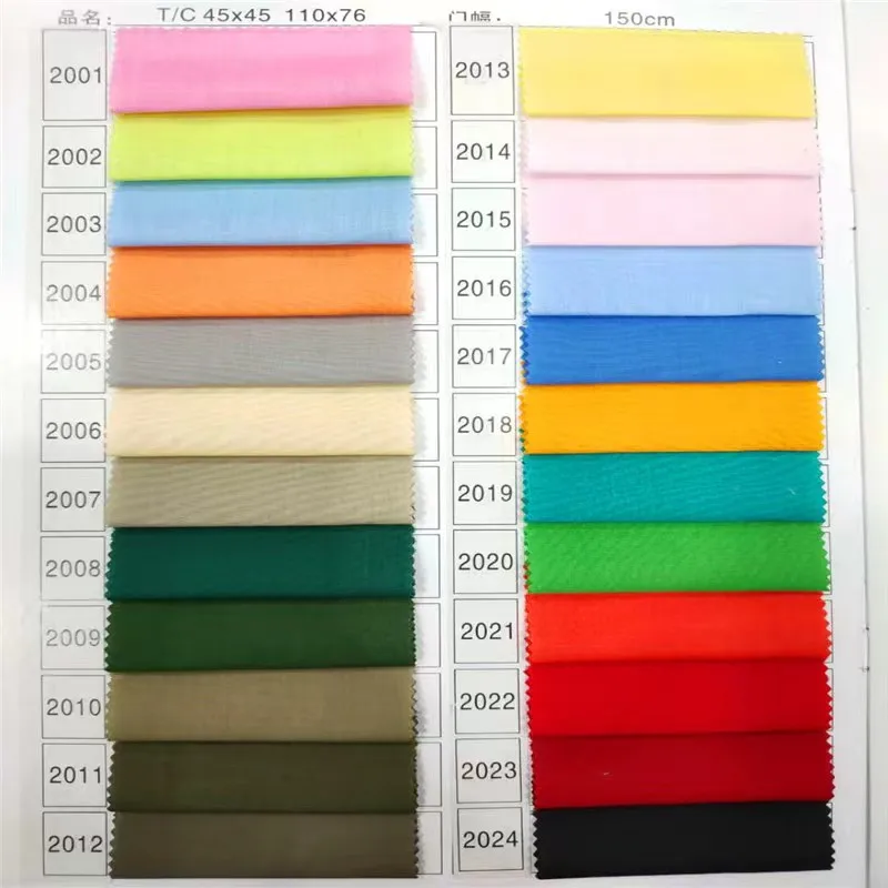 TC Fabric  2022High quality manufacturers direct 65% polyester 35% cotton suitable for making pocket cloth and lining