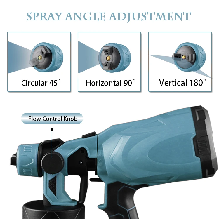 FPQ-1Power Tools  Portable Paint Sprayer Cordless electric Tool electrostatic paint spray gun Includes battery