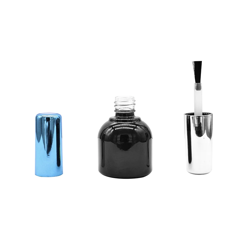 11ml custom made fancy round glass bottle empty nail polish gel polish bottles for gel nail