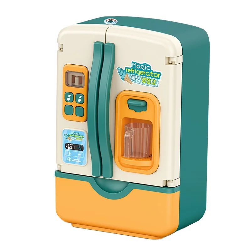 
Children Pretend Play Toys Simulation Double Refrigerator Spray Refrigerator Educational Mini Kitchen sets Toys Role Playing Toy 