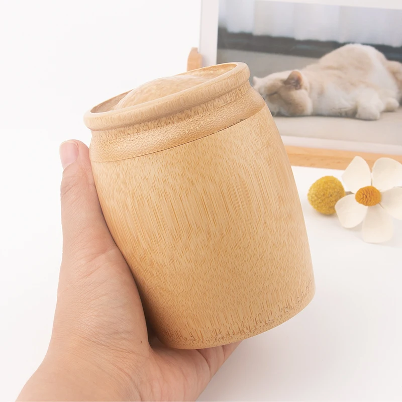 biodegradable natural Bamboo tube urn Pet Cremation Urns cylinder pet ashes bamboo scatter tube dog ashes keepsake eco friendly