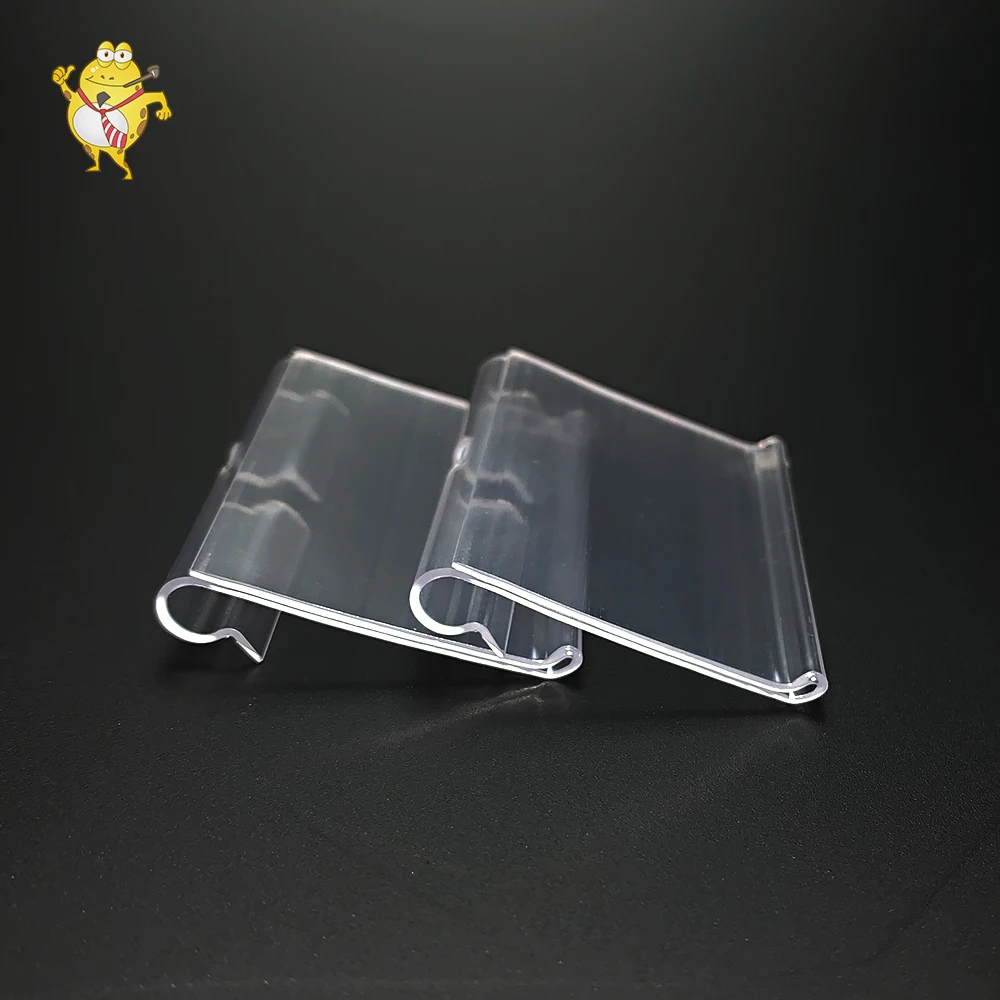 LAOHAMA Factory Direct Sales PVC Data Strip Transparent Label Holder for Supermarket