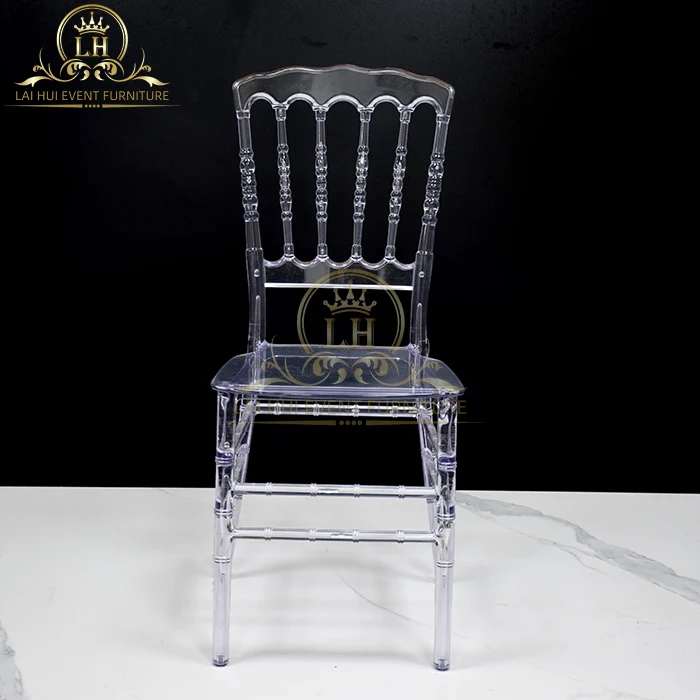 Factory wholesale wedding plastic napoleon chair event stacking clear resin chair