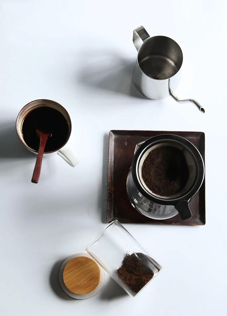 Handmade 400ml Borosilicate Glass Coffee Maker Pour Over Coffee Pot With Silicone Sleeve Stainless Steel Filter