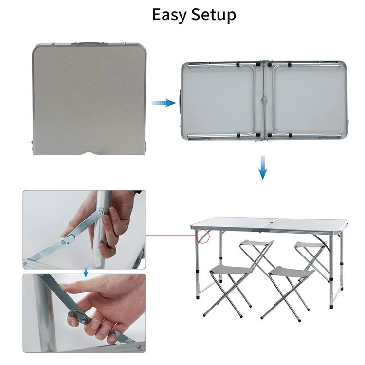 used outdoor furniture aluminum camping folding picnic table and chair