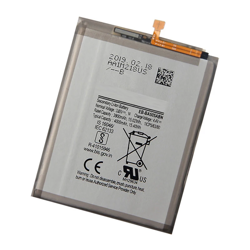 
100% Brand New original mobile phone battery for Samsung Galaxy A50 A505F SM-A505F 