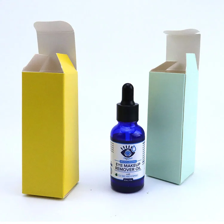 Custom 30ml essential oil drop bottle box cosmetic perfume box packaging with logo