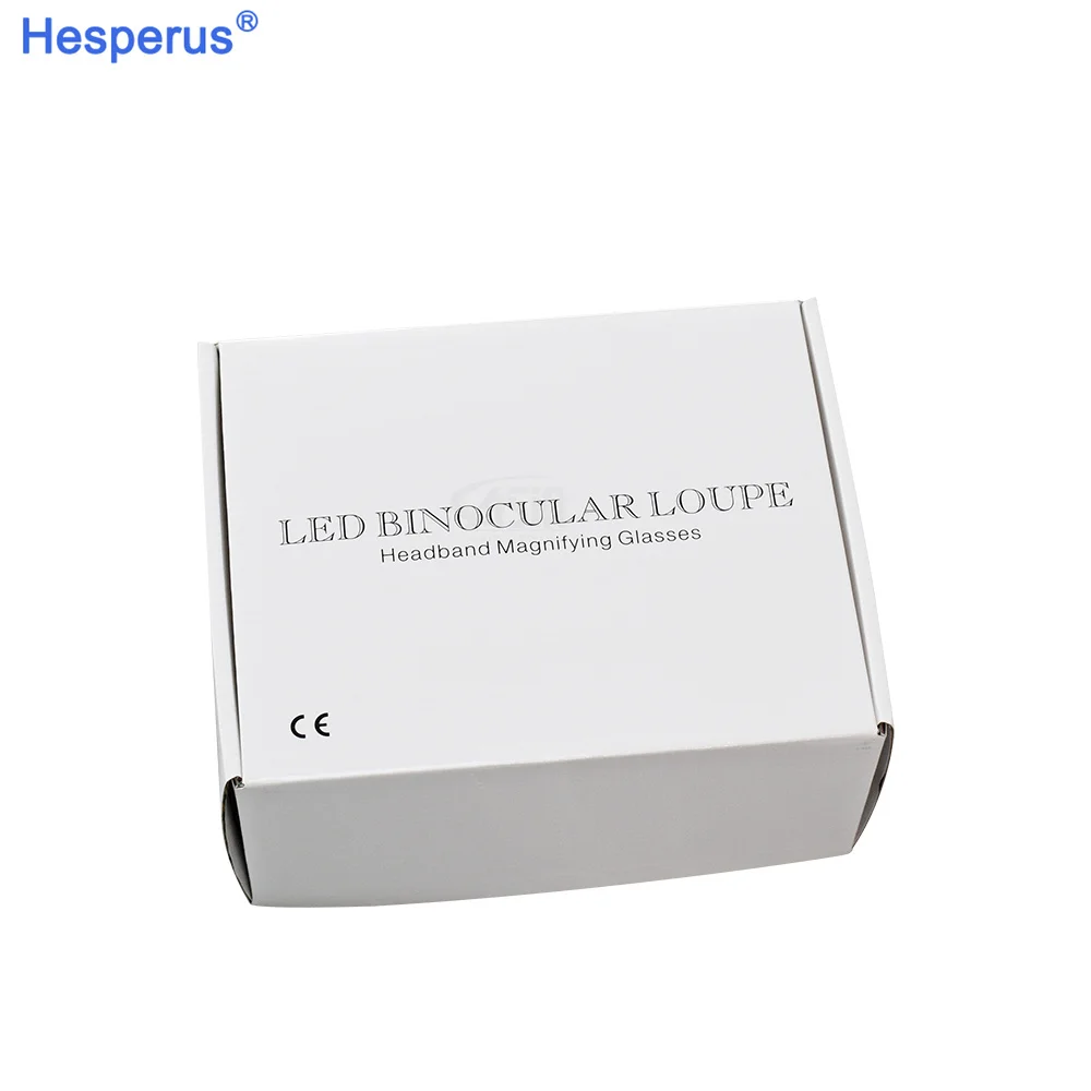 ENT Head Wearing Binocular Dental Headlight Loupe 2.5X 3.5X with 5W Spotlight with Rechargeable Lithium Battery Angle Adjustable