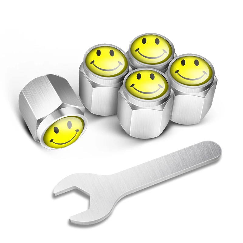 5caps/set LOGO can be customized hexagonal copper material Car Valve Caps motorcycle tire valve cap