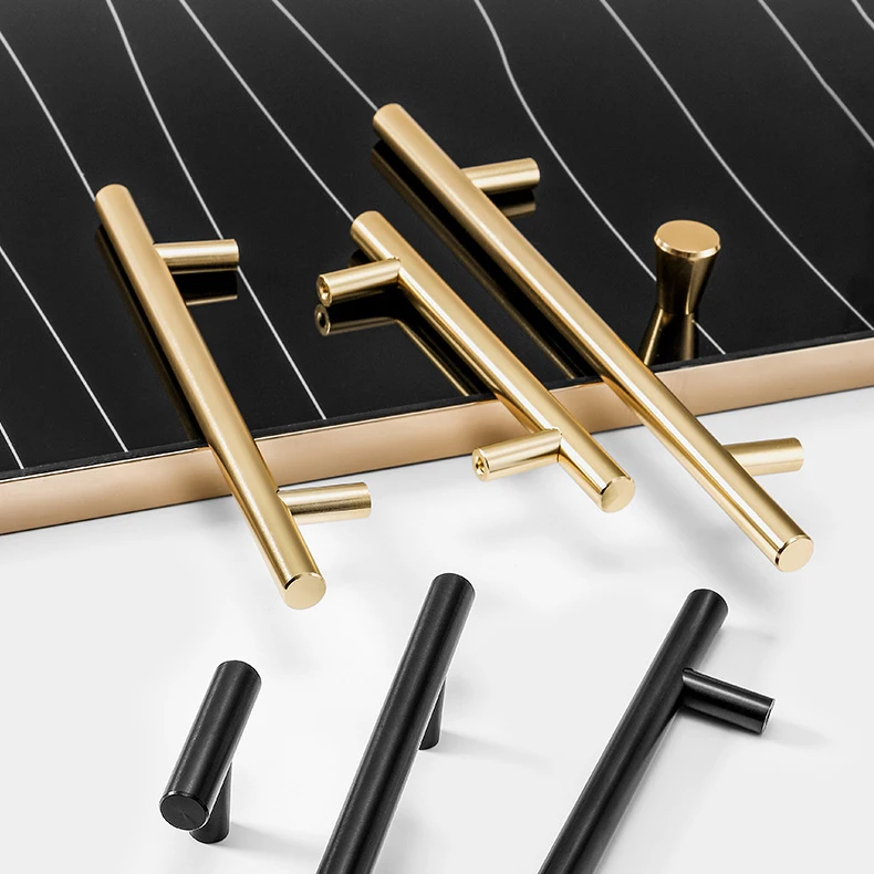 Высококачественные индивидуальные ручки и шкафа из алюминиевого сплава золотые черные мебели