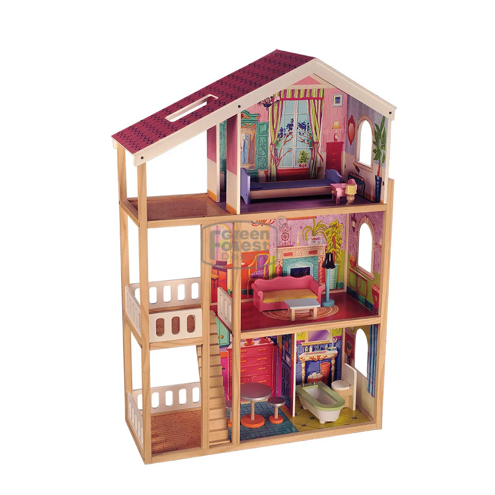 Кукольный домик Jumbo (с 11 мебелью)