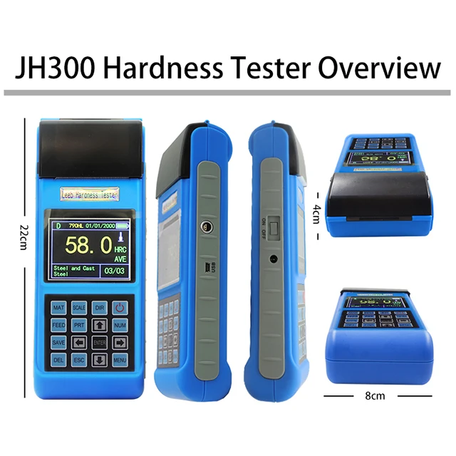  Портативный цифровой тестер твердости Leeb JH300/измеритель или