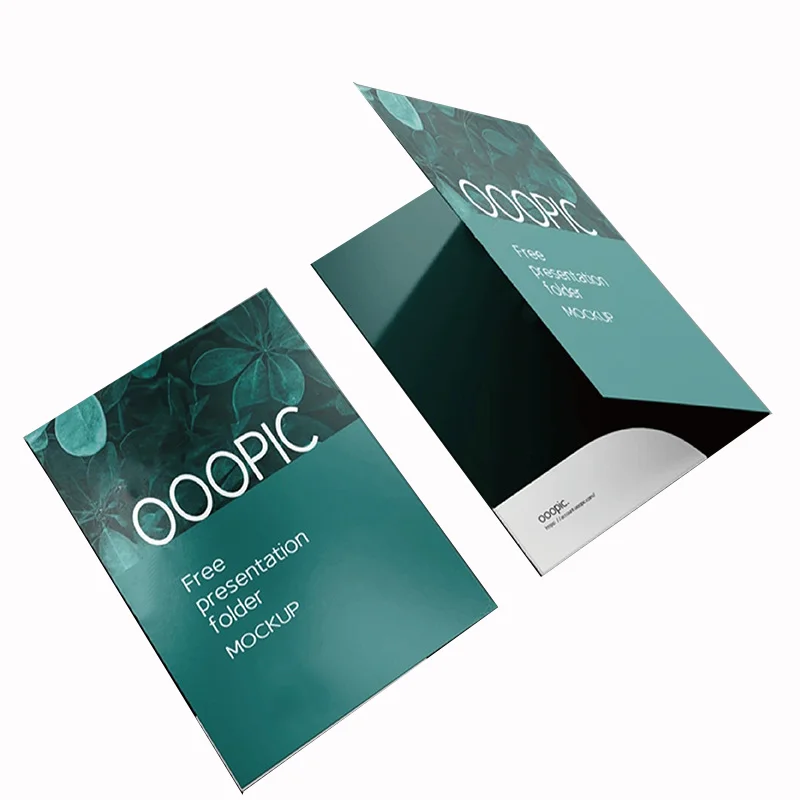 Eco Friendly Thick Paper Material A4 A5 Size Custom Presentation Folder With Pockets