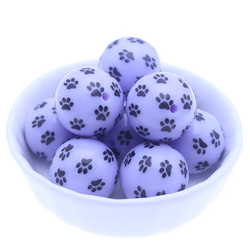 Оптовая продажа, пластиковые акриловые бусины для модных ожерелий, ювелирных изделий, 20 мм, разные цвета