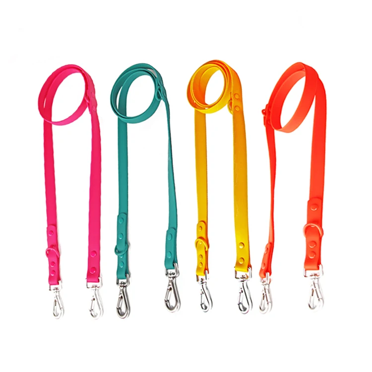 New Arrival Wholesale Custom Pet Products Leash, Ultra-Comfort Waterproof Soft PVC Dog Leash with Metal Hook