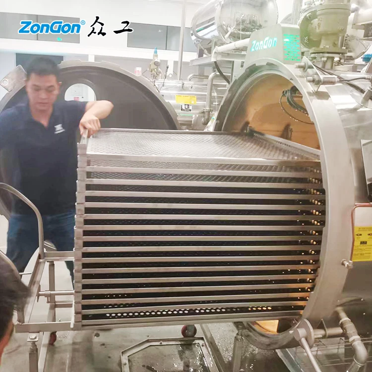 Automatic Steam and air retort machine for canning and glass jar sterilization