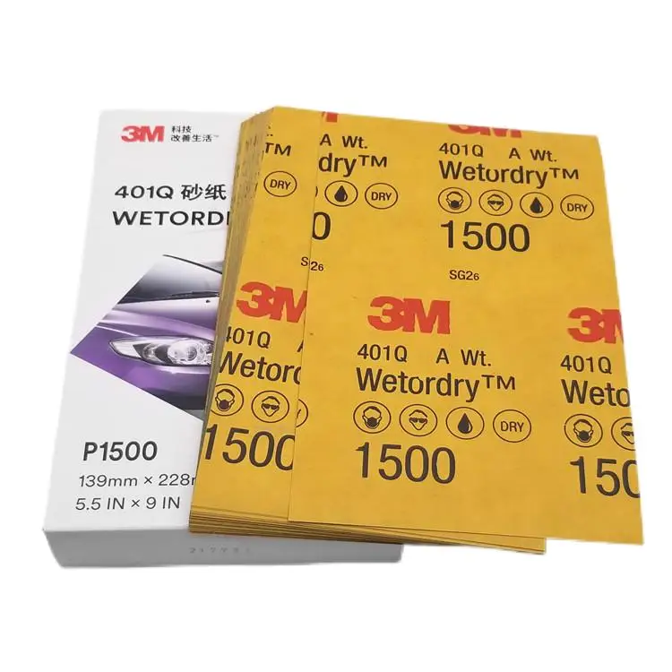 3M 401Q Waterproof Resin-Bonded Automotive Abrasive Disc Customized OEM Sanding Paper for Polishing