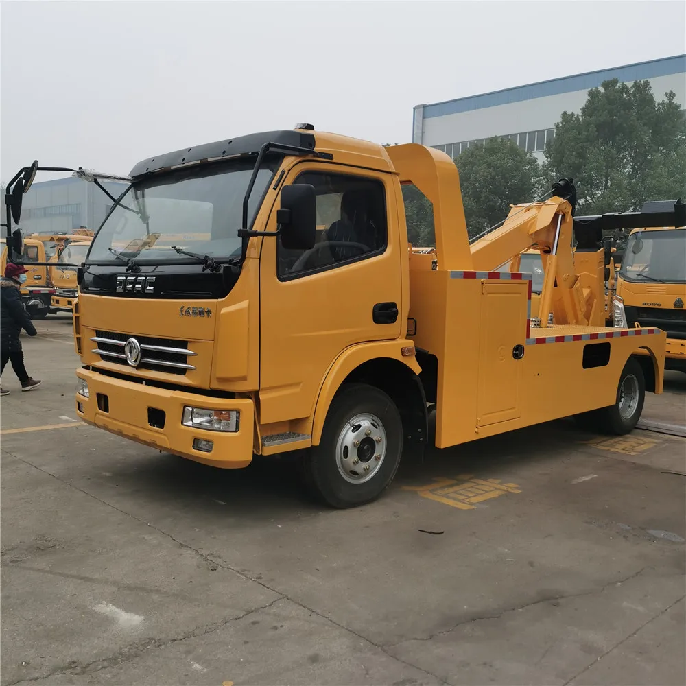 4x2 Легкий Dongfeng 4-Тонный буксировочный Аварийный Грузовик для помощи при дороге