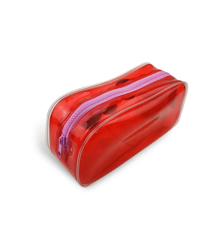 Custom Wholesale PVC Cosmetic Bag Portable Travel Water-proof Beauty Toiletry Pouch Clear Makeup Storage Bag