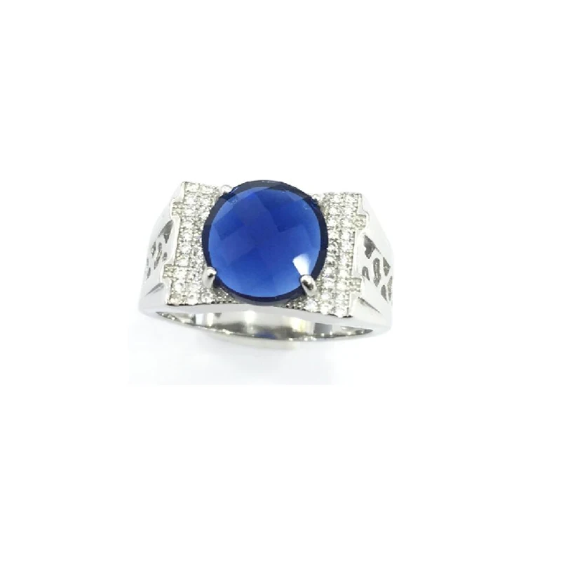 Cubic Zirconia Popular Designs 925 Sterling Silver Mens Ring Manufacturer Custom Fashion Jewelry Mens Jewelry Rings