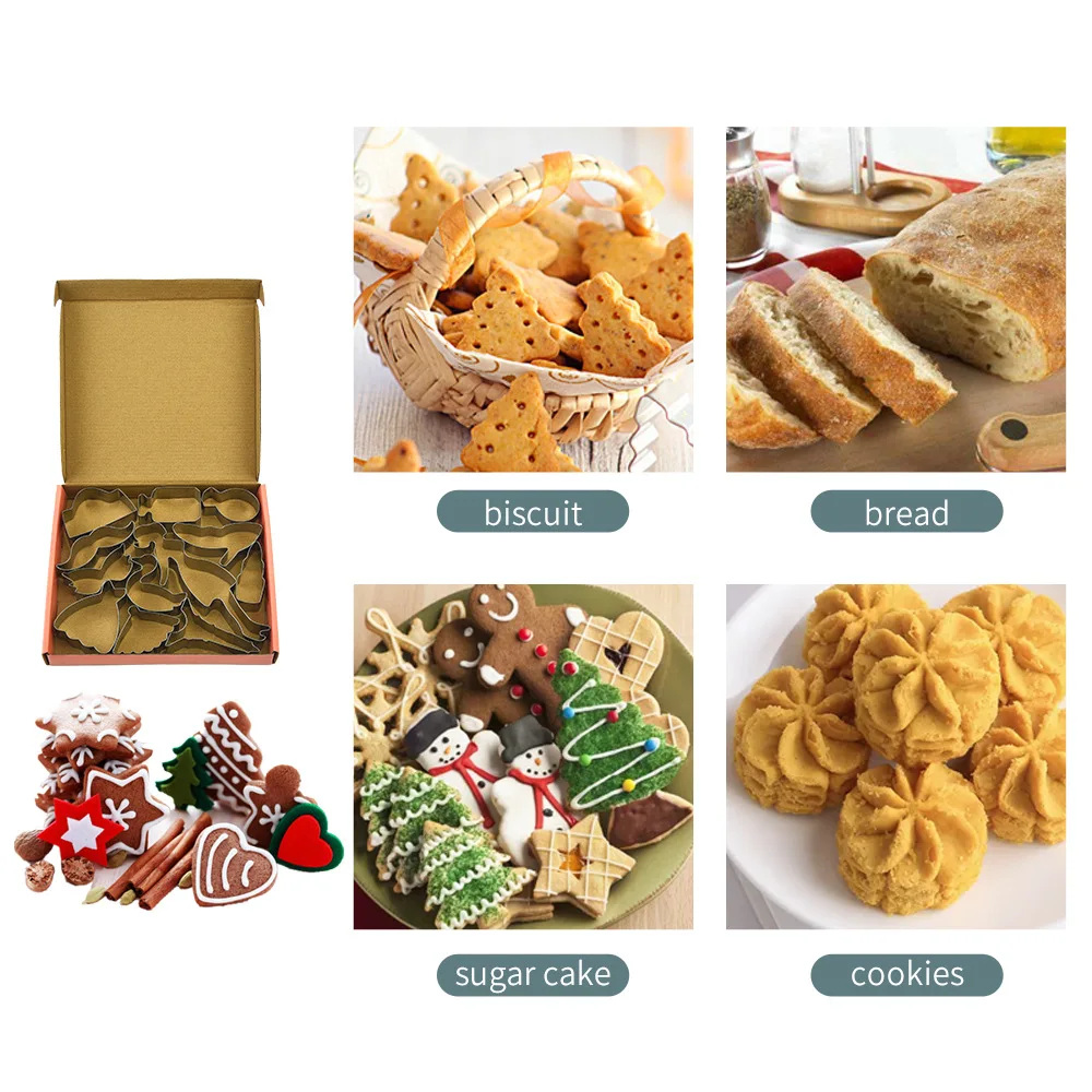 12PCS Princess Series Cookie Molds Make-up metal cookie cutter stainless steel Lady biscuit cutter mold fondant cake cutter