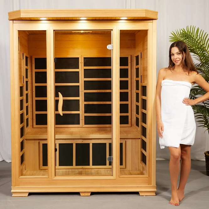 Manufacturer Price Wooden Far Infrared Sauna Carbon Panel Heater Sauna Room