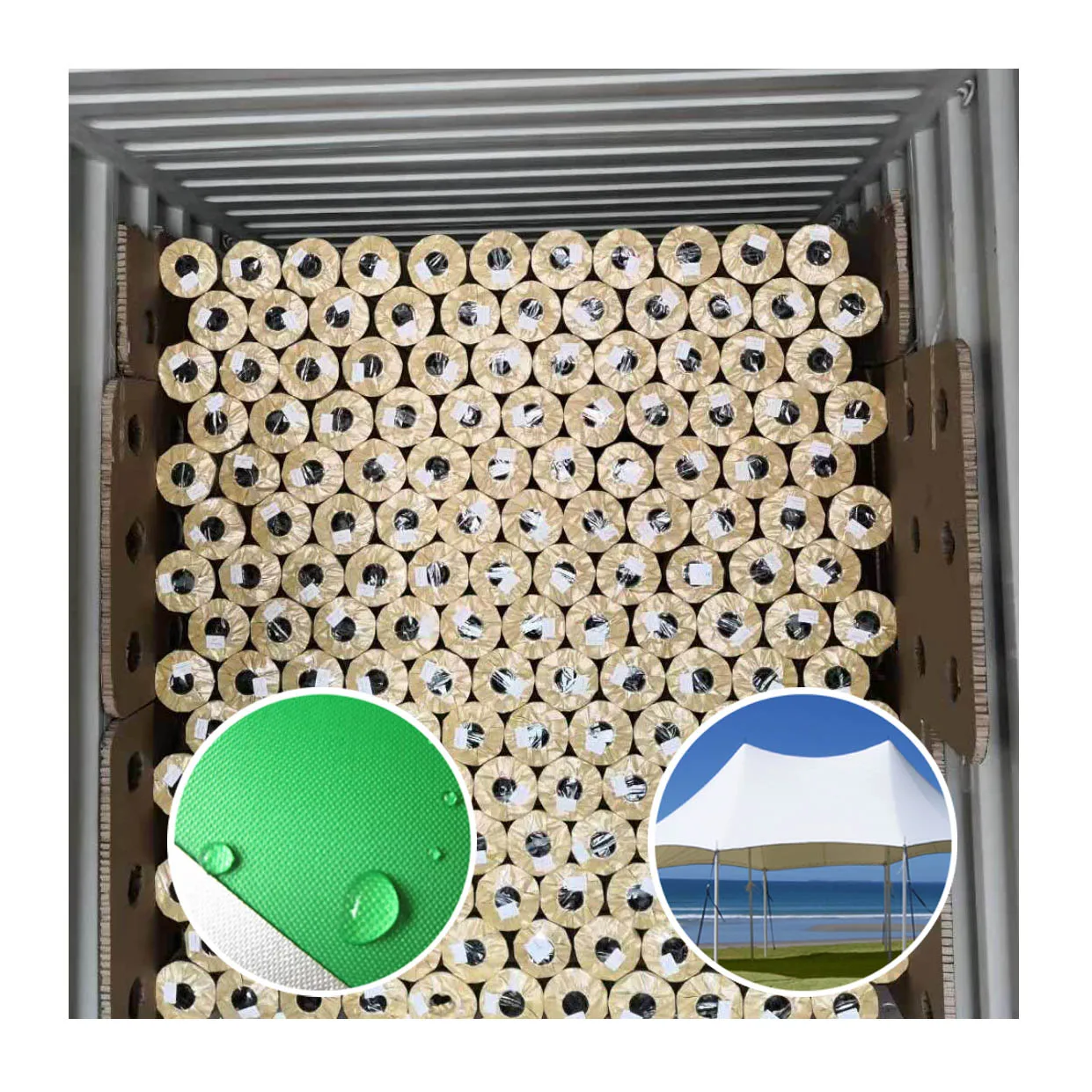 Lona Wholesale Outdoor Tents Tarpaulin Waterproof Durable PVC Tarp Fabric for Dome Tent and Event Tent